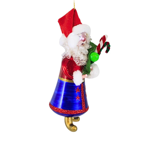 De Carlini Italian Ornaments Santa's Sweets Bag Green - - SBKGifts.com