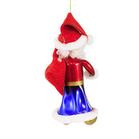 De Carlini Italian Ornaments Santa's Sweets Bag Red - - SBKGifts.com