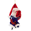 (62680) De Carlini Italian Ornaments Santa Salutes, 6.50 Inch, Patriotic Claus Christmas Italian Bn381patwf