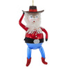 (62683) De Carlini Italian Ornaments Santa Howdy, 7.50 Inch, Cowboy Western Italian Bn482wf