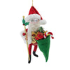 (62688) De Carlini Italian Ornaments Regal Santa Gifts Galore, 7.00 Inch, Toy Staff Italian Bn450wf