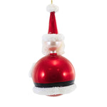 De Carlini Italian Ornaments Santa Claus Ball - - SBKGifts.com