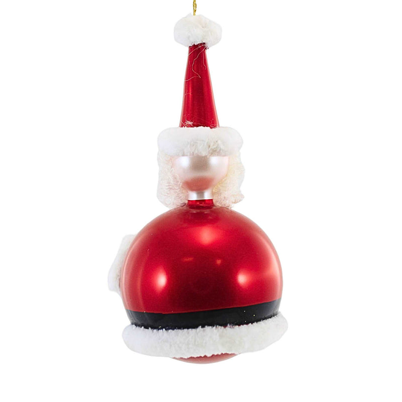 De Carlini Italian Ornaments Santa Claus Ball - - SBKGifts.com