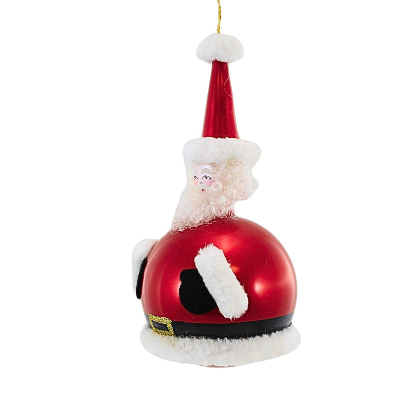 De Carlini Italian Ornaments Santa Claus Ball - - SBKGifts.com