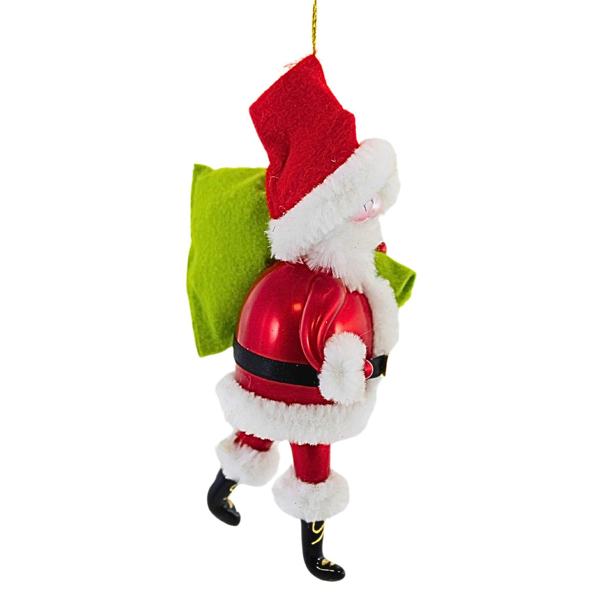 De Carlini Italian Ornaments Jubilant Delivery Claus - - SBKGifts.com