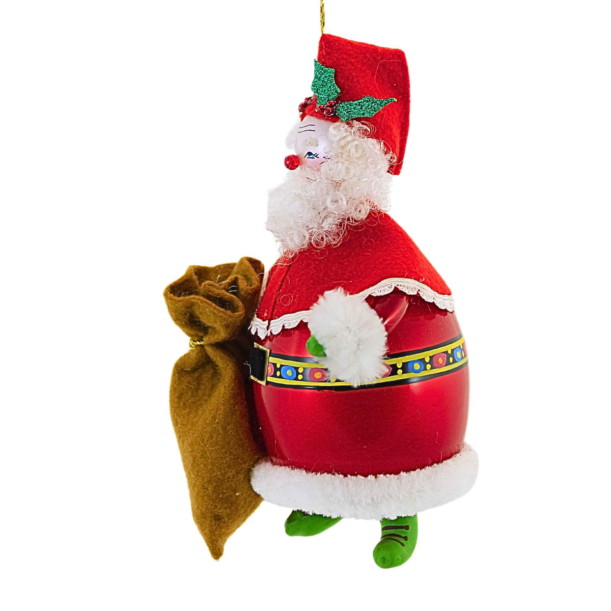 De Carlini Italian Ornaments North Pole Merry Man - - SBKGifts.com