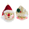 (62707) De Carlini Italian Ornaments Kringle Couple, 5.50 Inch, Mr. Mrs. Santa Claus Bn396bn388v1wf