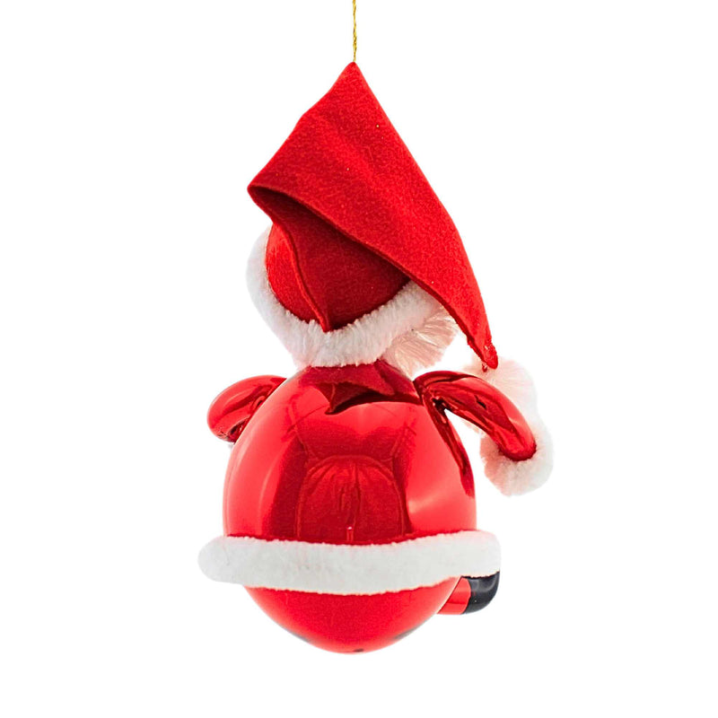 De Carlini Italian Ornaments Lrg Sittin' Chubby Claus Am - - SBKGifts.com