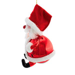 De Carlini Italian Ornaments Lrg Sittin' Chubby Claus Am - - SBKGifts.com