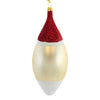 De Carlini Italian Ornaments Oblong Santa Face - - SBKGifts.com