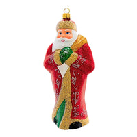 (62723) Metzler Bros. Glittered Santa Carrying Gifts, 6.00 Inch, 9272610