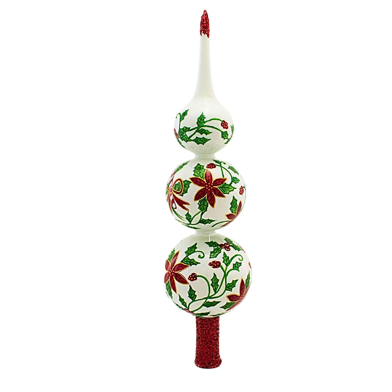 Metzler Bros. Poinesettias Tree Topper - - SBKGifts.com