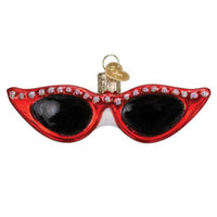 (62761) Old World Christmas Fashion Sunglasses, 1.50 Inch, Cat-Styled Fun Sun 32656