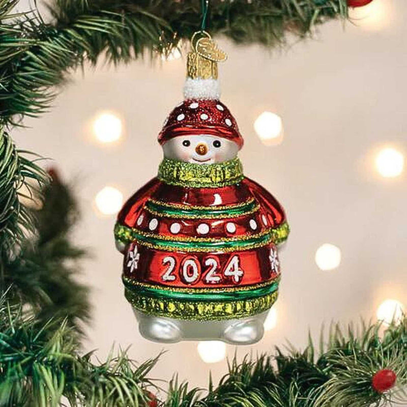 Old World Christmas 2024 Snowman - - SBKGifts.com