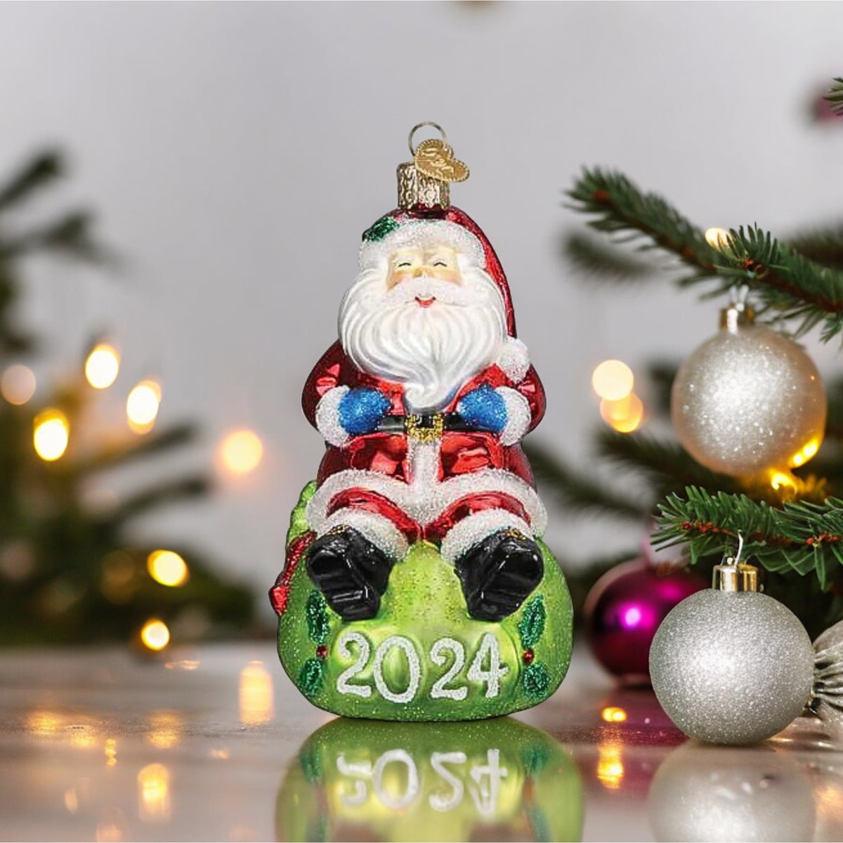 Old World Christmas 2024 Jovial Santa - - SBKGifts.com