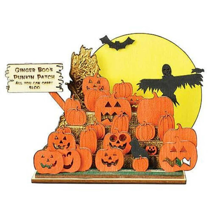 4.00 Inch Haunted Pumpkins Gb106 Ginger Cottages Halloween 82005 (62766)