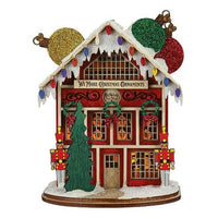 (62768) Ginger Cottages Ornament Maker's Shop, 5.00 Inch, Wreath Toy Soldiers 80062