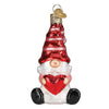 (62771) Old World Christmas Valentine Gnome, 3.75 Inch, Love Heart Good Luck 24234