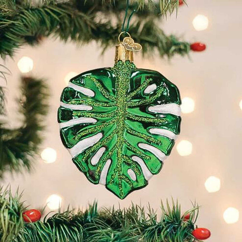 Old World Christmas Monstera Leaf - - SBKGifts.com