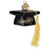 (62775) Old World Christmas Graduation Cap, 2.00 Inch, Commencement Gold Tassel 36342