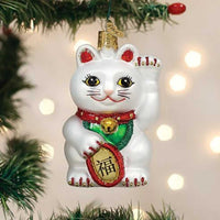 Old World Christmas Lucky Cat - - SBKGifts.com