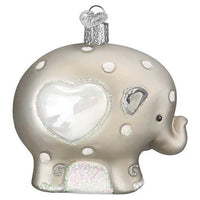 Old World Christmas Baby's 1St Elephant - - SBKGifts.com