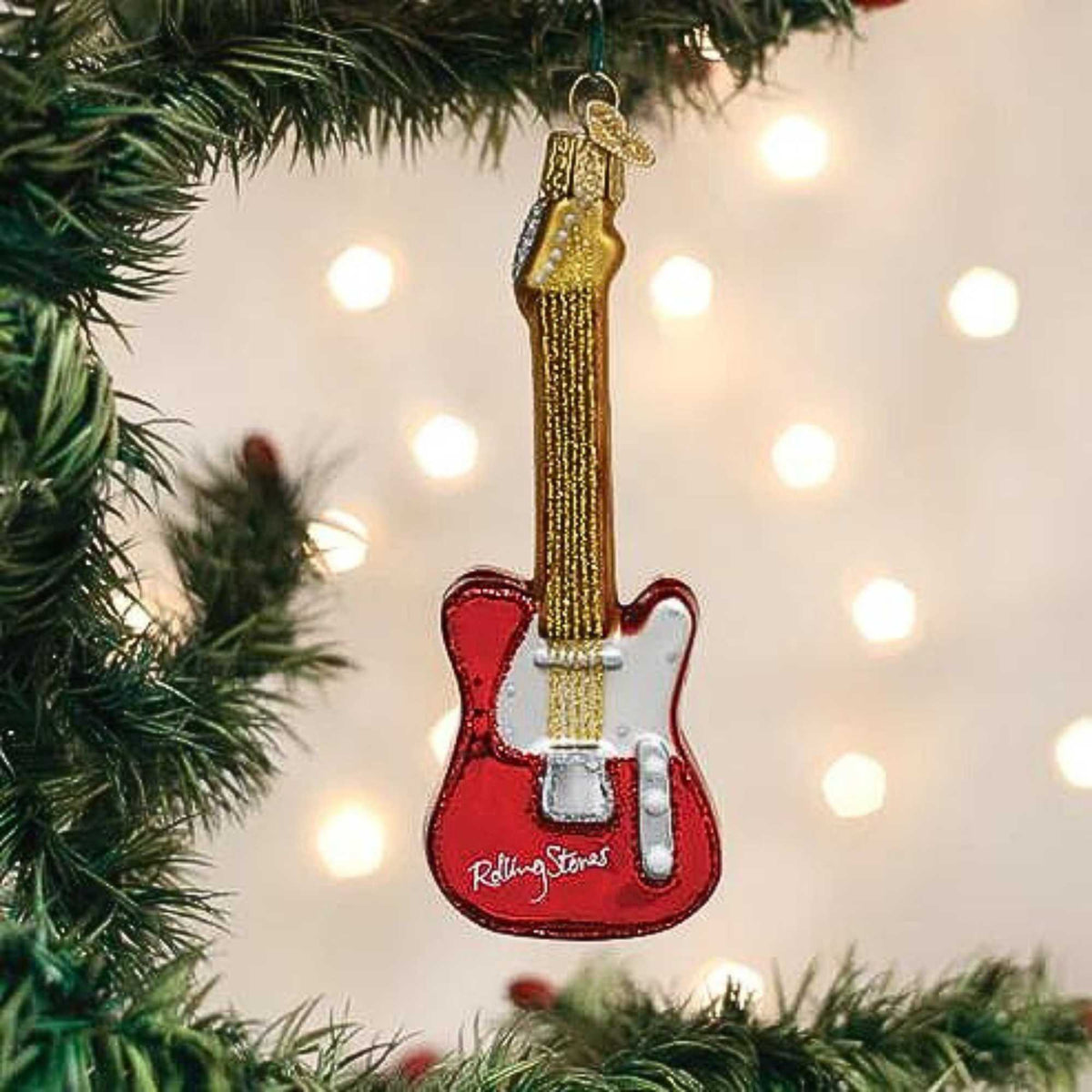 Old World Christmas The Rolling Stones Guitar - - SBKGifts.com