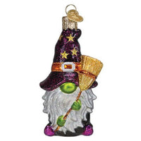 (62788) Old World Christmas Witch Gnome, 4.00 Inch, Clever Disguise Playing Tricks 26096