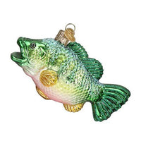 (62791) Old World Christmas Large Mouth Bass, 2.50 Inch, Angler Game Fish 12097