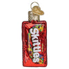 (62799) Old World Christmas Mini Skittles Bag, 2.00 Inch, Candy Favorite Fruit Flavors 87016