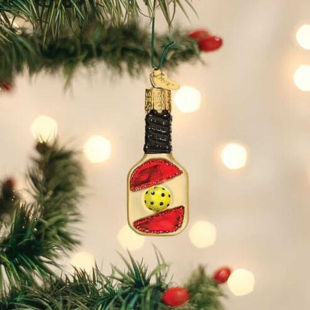 Old World Christmas Mini Pickleball Paddle - - SBKGifts.com