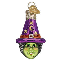 (62802) Old World Christmas Mini Witch Head, 2.00 Inch, Popular Halloween Figure 86760