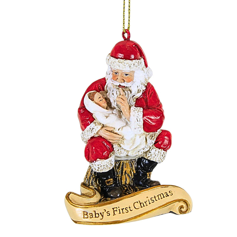 3.25 Inch Santa W/Baby 1St Christmas Sleeping Baby Shhh! 136271 (62827)