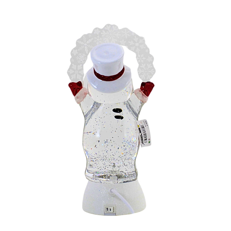 Roman Lighted Swirl Snowman - - SBKGifts.com