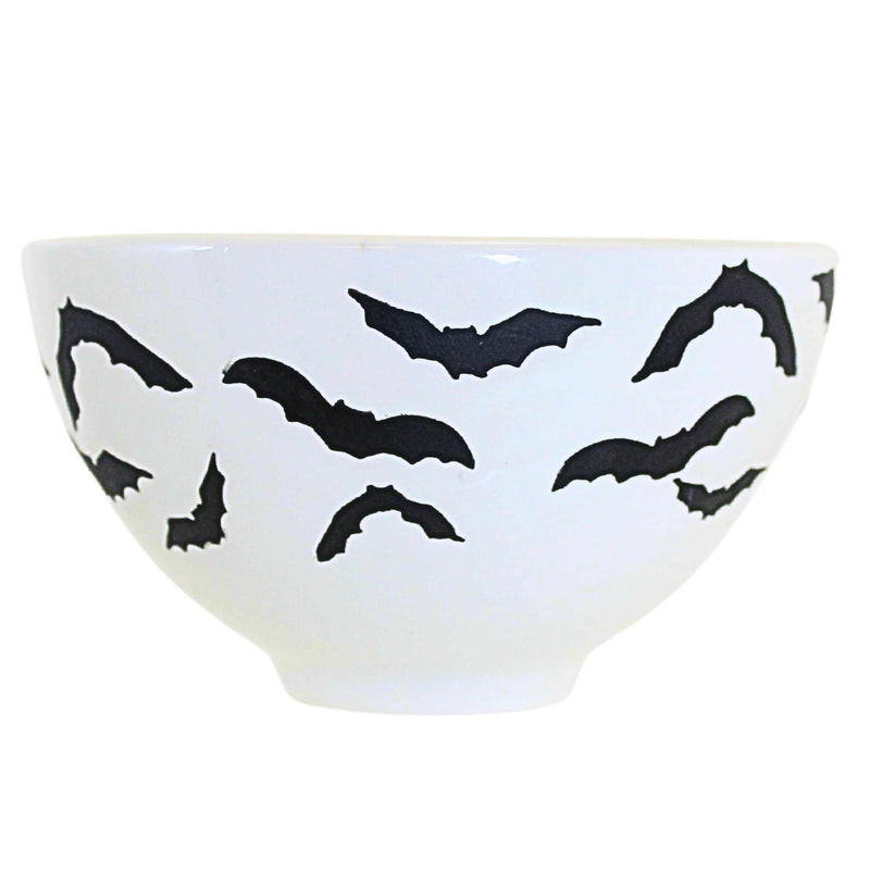 (62874) Tag Happy Halloween Snack Bowls, 2.75 Inch, Set/3 Bats Pumpkins G18771