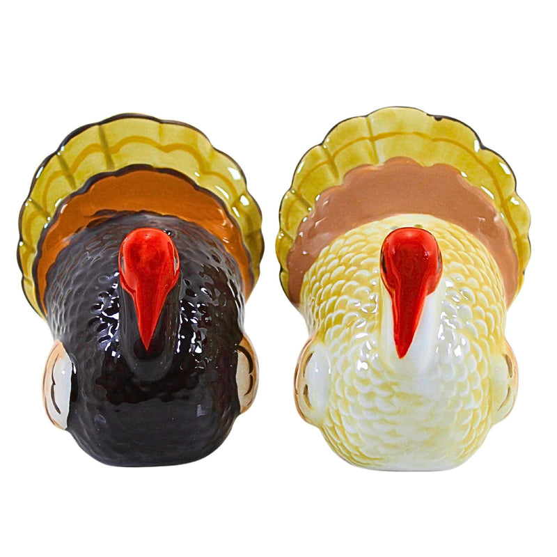 3.50 Inch Turkey Salt & Pepper Shaker Set Thanksgiving Gobble G18843 (62875)