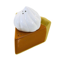 (62878) Tag Pumpkin Pie & Whipped Cream Salt & Pepper Set, 3.50 Inch, Thanksgiving Fall Dessert G17160