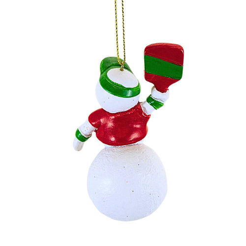 Roman Pickleball Snowman Ornament - - SBKGifts.com