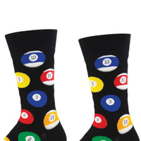 Socksmith Billiard Balls Black Men's Socks - - SBKGifts.com