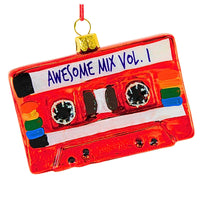 (62893) Cody Foster Awesome Red Mix Tape Vol. 1, 2.00 Inch, Ornament Vintage Cassette Summer Music Beach Go83837r