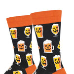 Socksmith Pumpkin Beer Black Socks - - SBKGifts.com