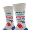 Socksmith Snappy Dresser Heather Gray Socks - - SBKGifts.com