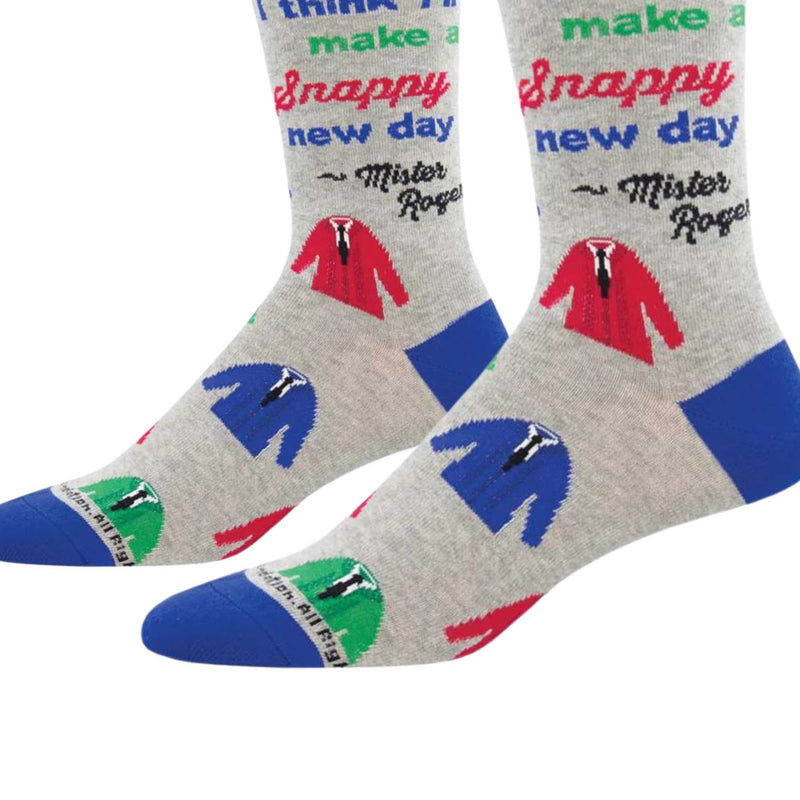 Socksmith Snappy Dresser Heather Gray Socks - - SBKGifts.com