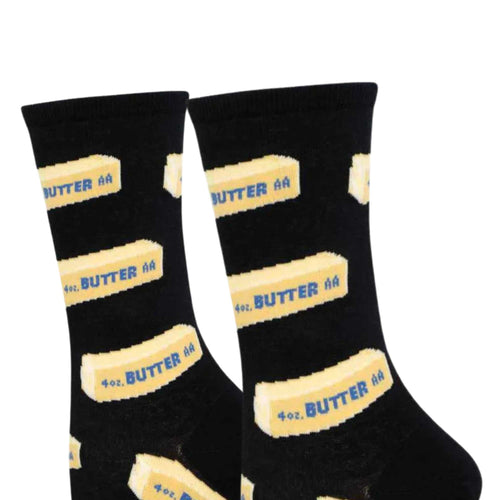 Socksmith Straight Butter Black Socks - - SBKGifts.com