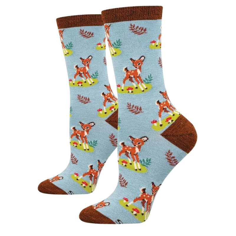 16.00 Inch Oh Deer, You're Cute Socks Doe Blue Heather Winter Wbn3293 (62904)