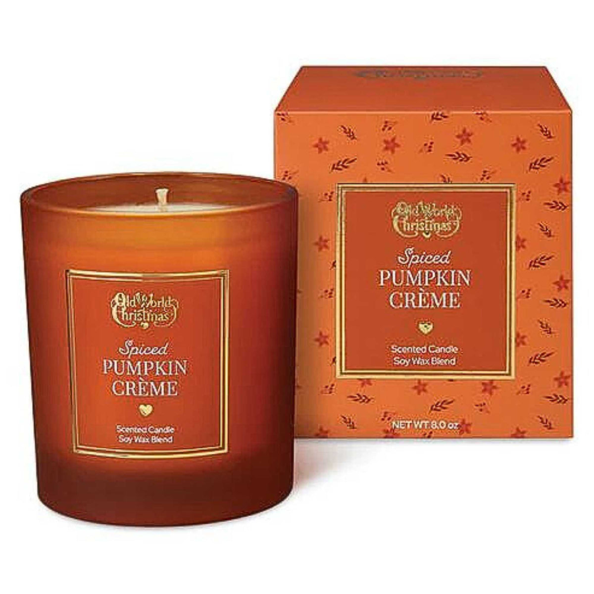 Old World Christmas Pumpkin Creme Scented Candle - - SBKGifts.com