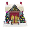 (62920) Cody Foster Merry & Bright Glitter Chalet, 10.50 Inch, Putz House Nutcracker Christmas Hou287xn