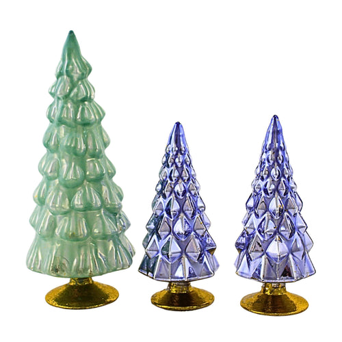 Cody Foster Small Hue Trees Snowfall Set / 3 - - SBKGifts.com