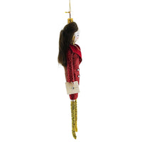 De Carlini Italian Ornaments Sammie In Holiday Red Jacket - - SBKGifts.com