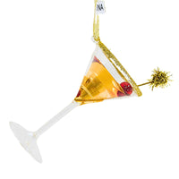 (62928) Cody Foster Christmastini, 4.75 Inch, Ornament Holiday Cocktail Swizzle Cherry Go8552